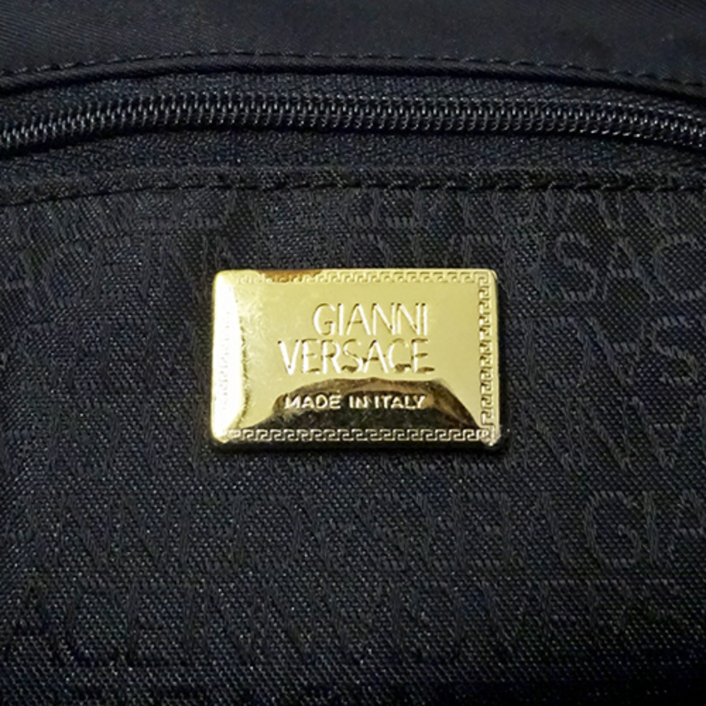 Versace Nylon Drawstring Crossbody Bag Black - image 6